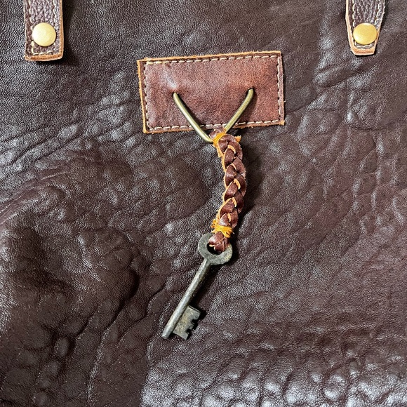 Myra Bag Brown and Cream Tote - Picture 2 of 9